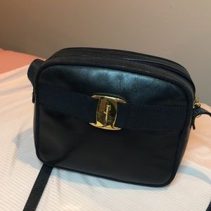 Ferragamo Navy crossbody small purse